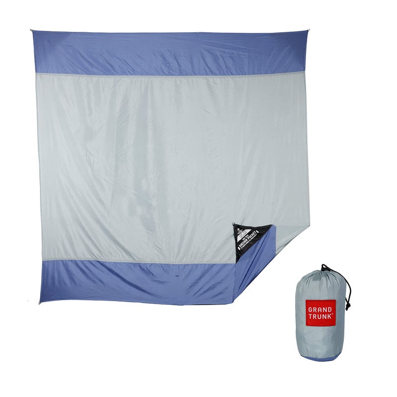 GRAND TRUNK Parasheet Blanket - Sand & Water Resistant Beach Blanket, 7x7ft with Anchor Pockets, Lightweight & Quick-Dry (Blue Lagoon) - Image 2
